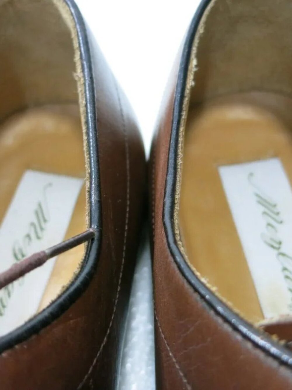 Mezlan Palmetto Split Top Leather Dress Oxfords Shoes Footwear Men's Sz 10 W - Picture 2 of 7